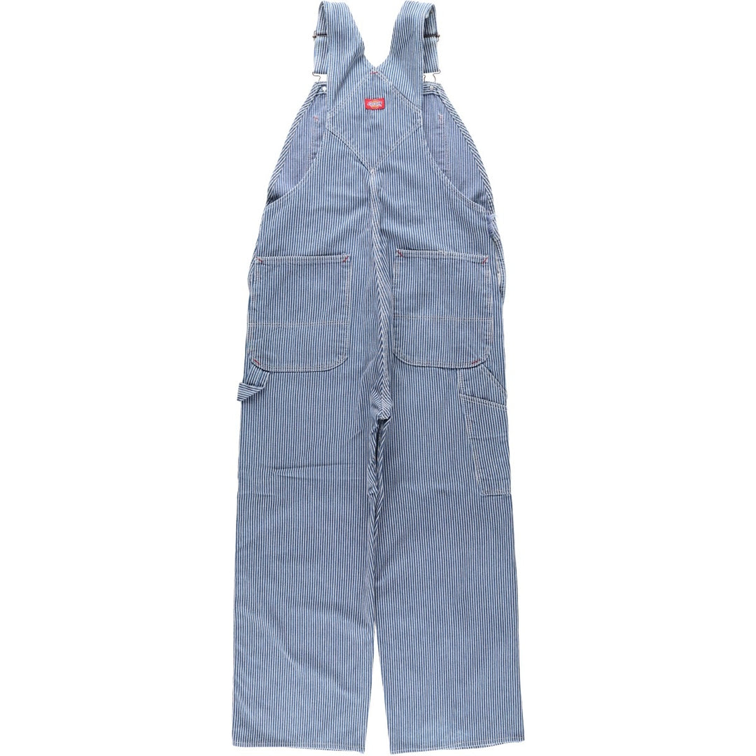 Dickies hickory stripe overalls, made in the USA, men's size W36 (approx.). cotton blue type Vintage Second Hand