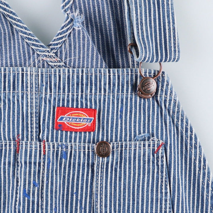 Dickies hickory stripe overalls, made in the USA, men's size W36 (approx.). cotton blue type Vintage Second Hand