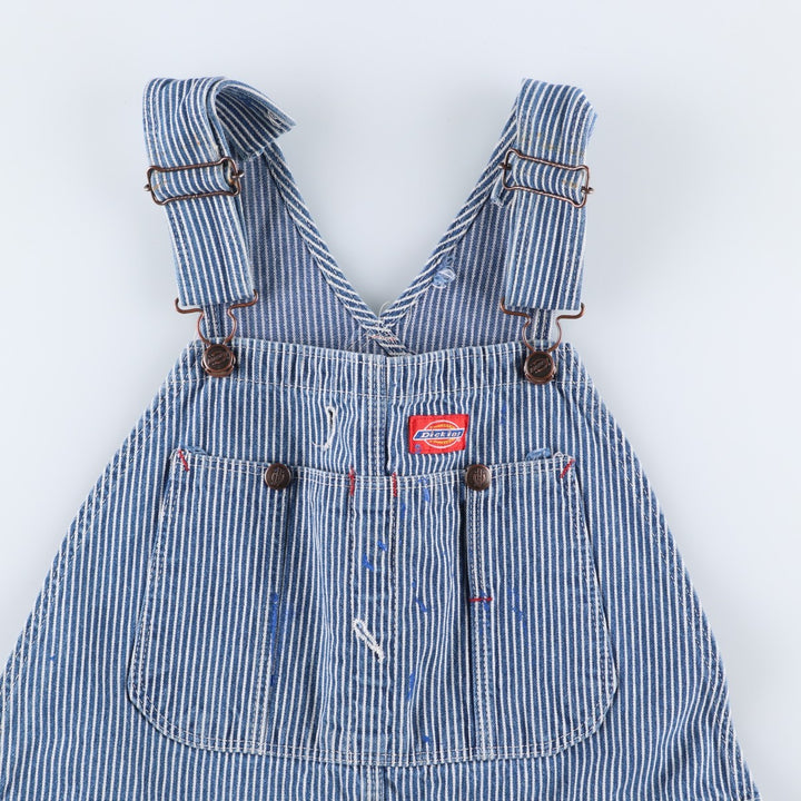 Dickies hickory stripe overalls, made in the USA, men's size W36 (approx.). cotton blue type Vintage Second Hand