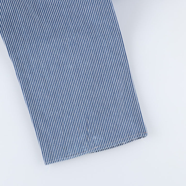 Dickies hickory stripe overalls, made in the USA, men's size W36 (approx.). cotton blue type Vintage Second Hand