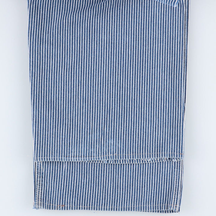 Dickies hickory stripe overalls, made in the USA, men's size W36 (approx.). cotton blue type Vintage Second Hand