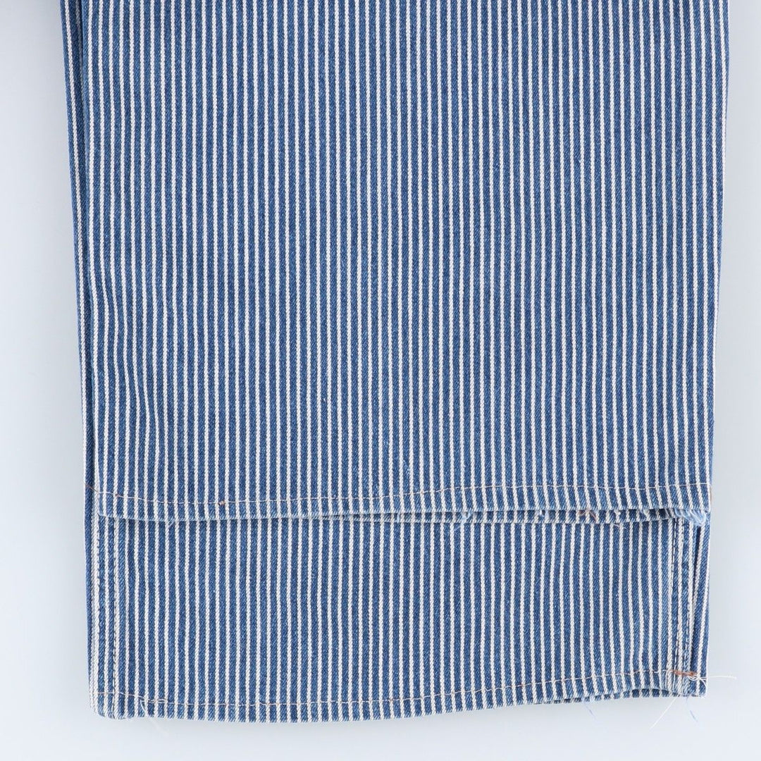 Dickies hickory stripe overalls, made in the USA, men's size W36 (approx.). cotton blue type Vintage Second Hand