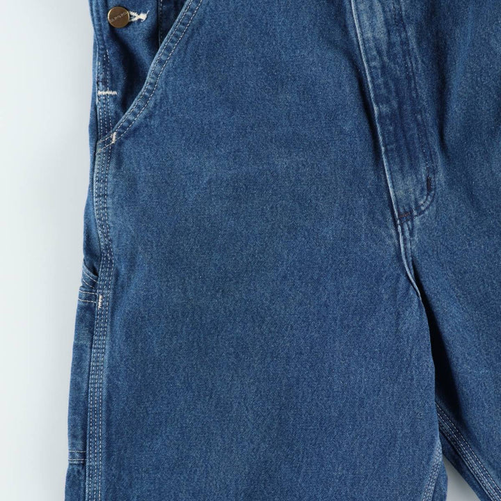 Carhartt Cut-off Denim Overalls, Men's Size W32 (approx.) unclear blue type Vintage Second Hand