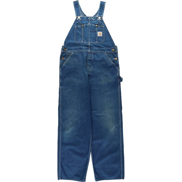 Carhartt denim overalls for men, equivalent to w37 unclear blue type Vintage Second Hand