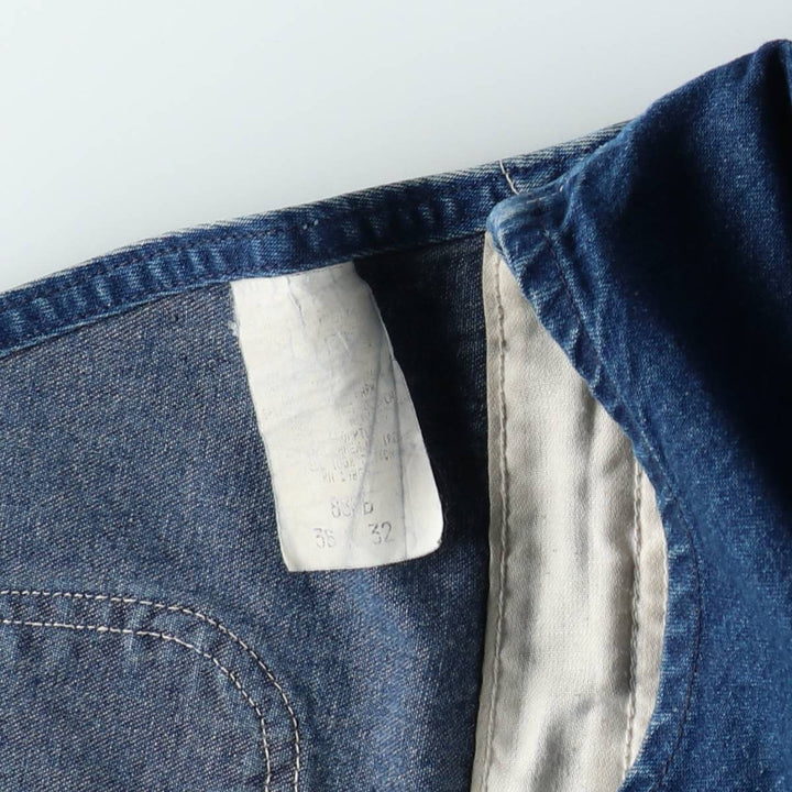 Carhartt denim overalls for men, equivalent to w37 unclear blue type Vintage Second Hand