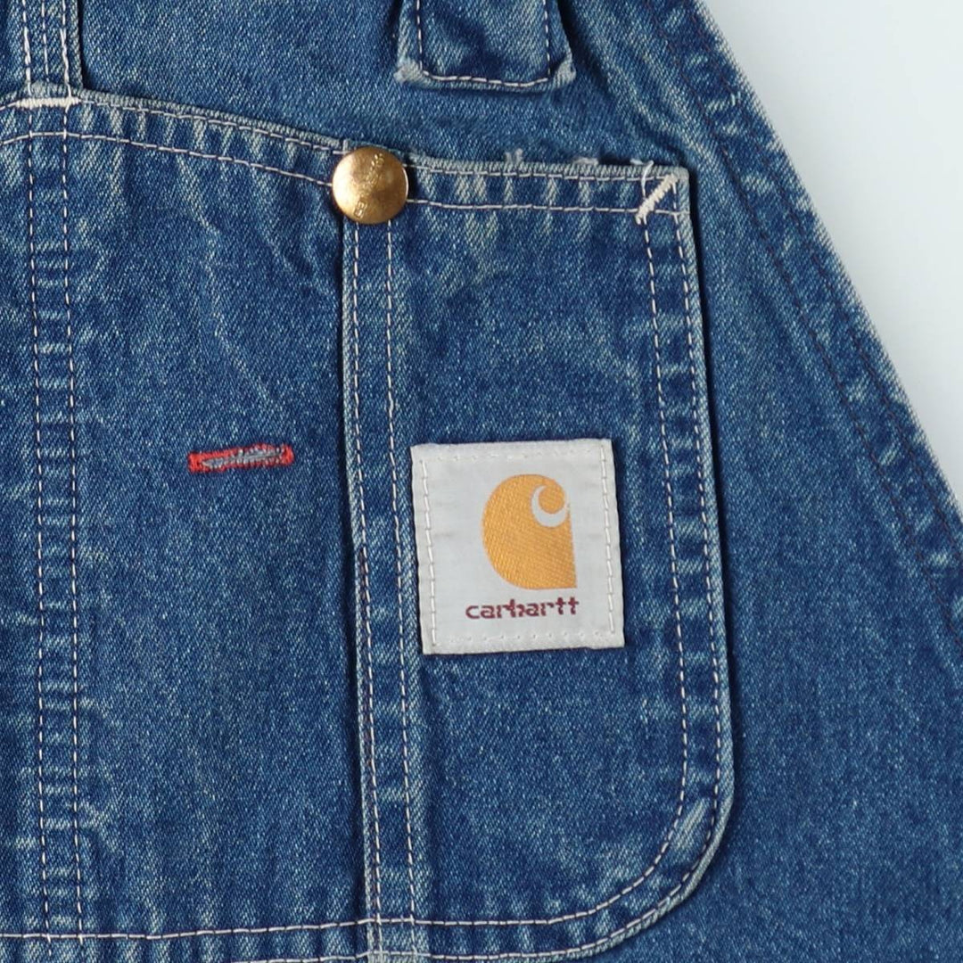 Carhartt denim overalls for men, equivalent to w37 unclear blue type Vintage Second Hand