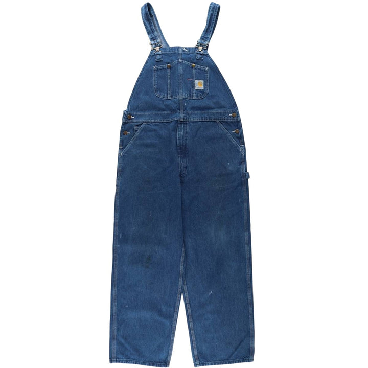 Big size Carhartt denim overalls for men, equivalent to w40 unclear blue type Vintage Second Hand