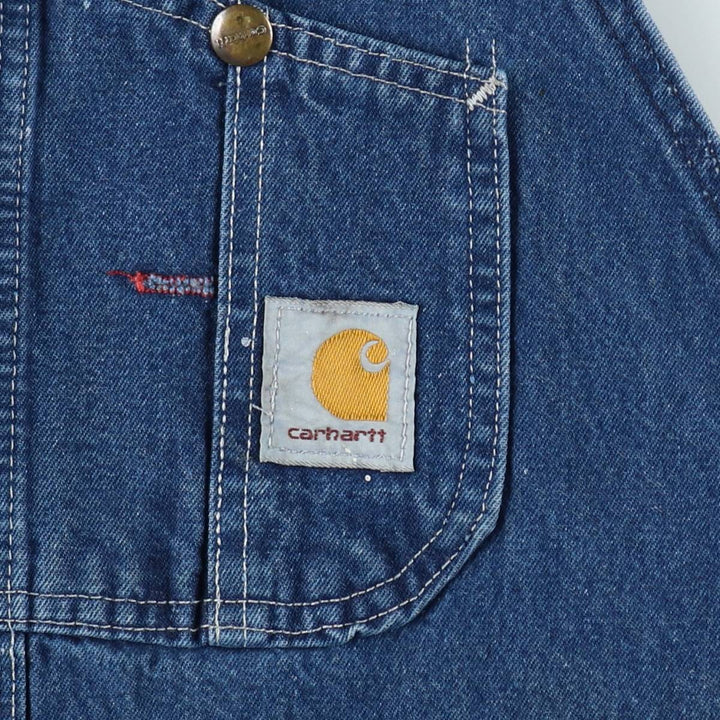 Big size Carhartt denim overalls for men, equivalent to w40 unclear blue type Vintage Second Hand
