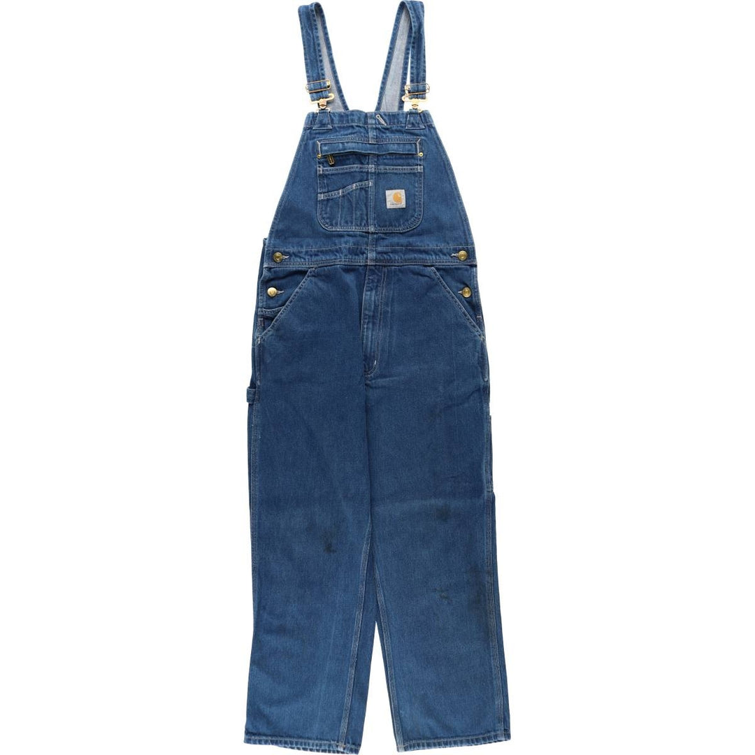 Carhartt denim overalls for men, equivalent to W34 unclear blue type Vintage Second Hand