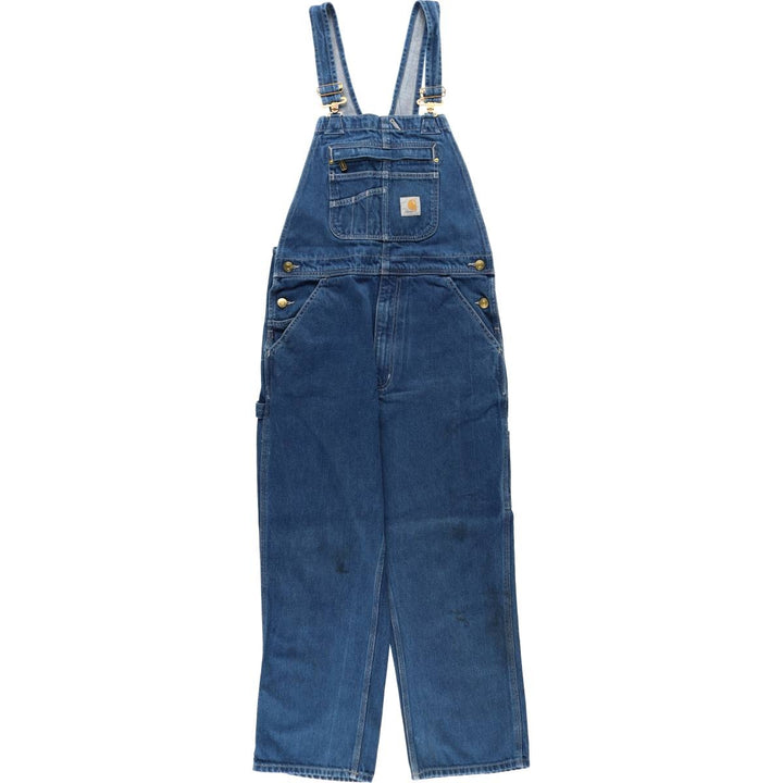 Carhartt denim overalls for men, equivalent to W34 unclear blue type Vintage Second Hand