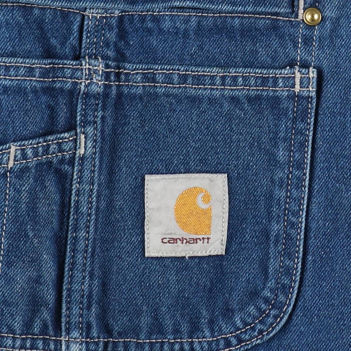 Carhartt denim overalls for men, equivalent to W34 unclear blue type Vintage Second Hand
