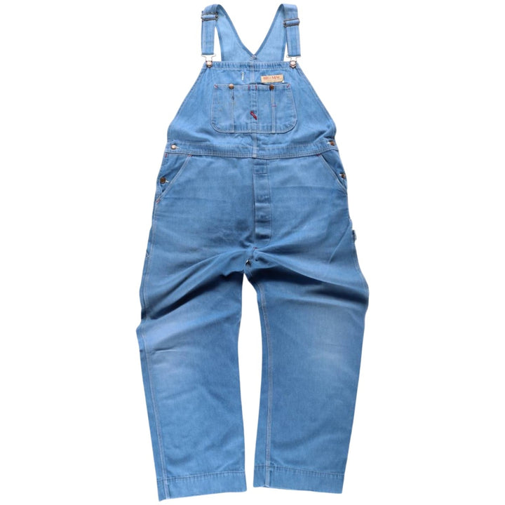 80s-90'S Big Mac denim overalls, made in USA, men's size W44 equivalent, vintage. cotton blue type Vintage Second Hand