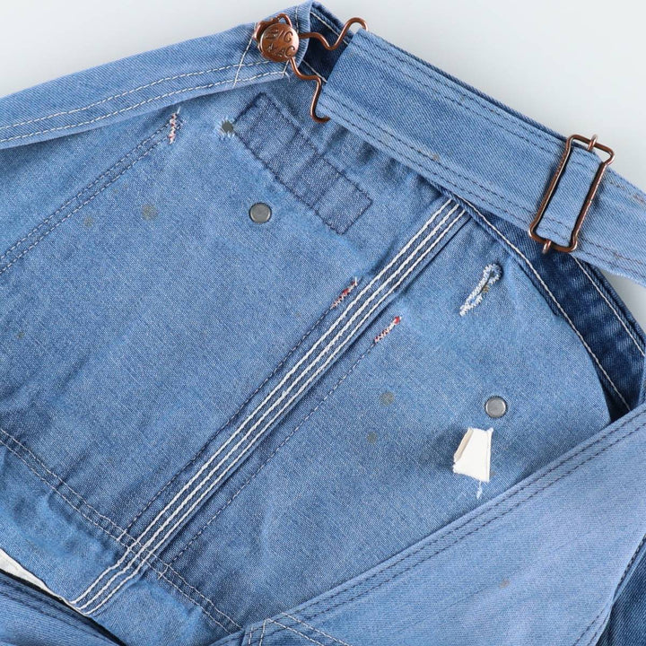 80s-90'S Big Mac denim overalls, made in USA, men's size W44 equivalent, vintage. cotton blue type Vintage Second Hand
