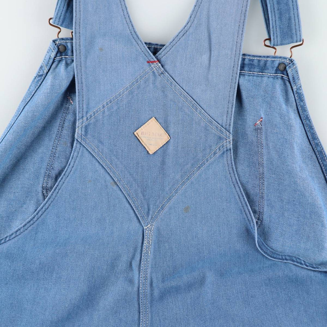 80s-90'S Big Mac denim overalls, made in USA, men's size W44 equivalent, vintage. cotton blue type Vintage Second Hand