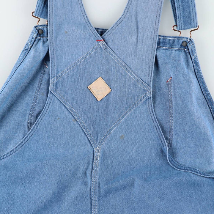 80s-90'S Big Mac denim overalls, made in USA, men's size W44 equivalent, vintage. cotton blue type Vintage Second Hand