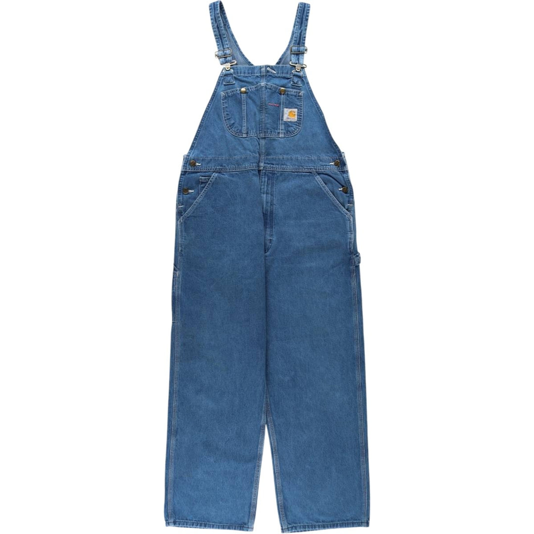 Carhartt denim overalls for men, equivalent to W38 unclear blue type Vintage Second Hand