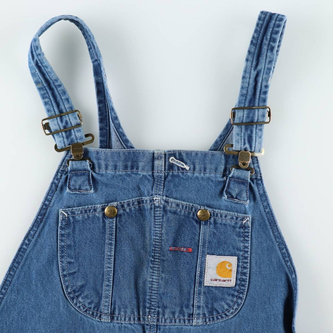Carhartt denim overalls for men, equivalent to W38 unclear blue type Vintage Second Hand