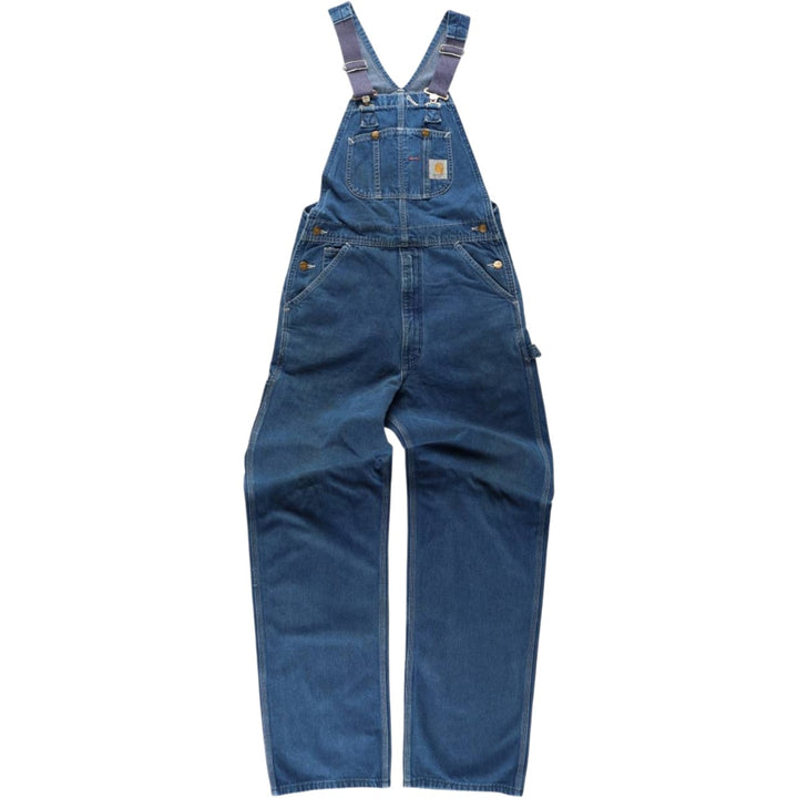 Carhartt Men's Denim Overalls (W30 equivalent) unclear navy blue type Vintage Second Hand