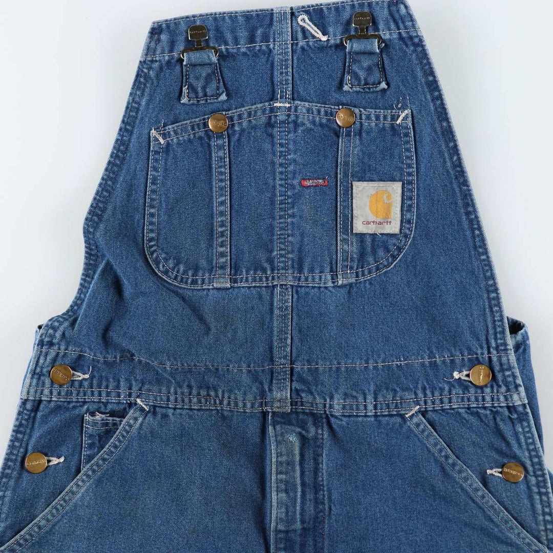 Carhartt Men's Denim Overalls (W30 equivalent) unclear navy blue type Vintage Second Hand