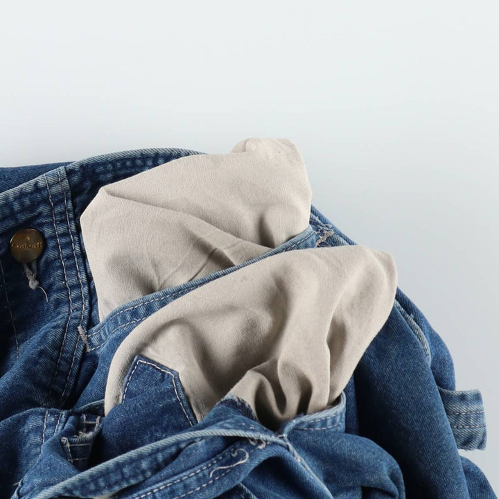 Carhartt Men's Denim Overalls (W30 equivalent) unclear navy blue type Vintage Second Hand