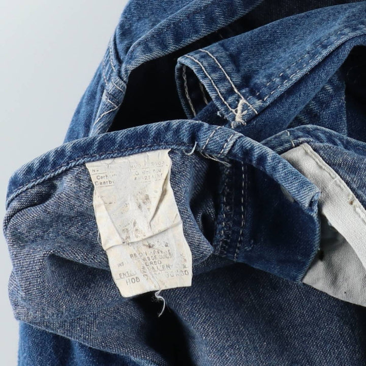 Carhartt denim overalls for men, equivalent to w37 unclear navy blue type Vintage Second Hand