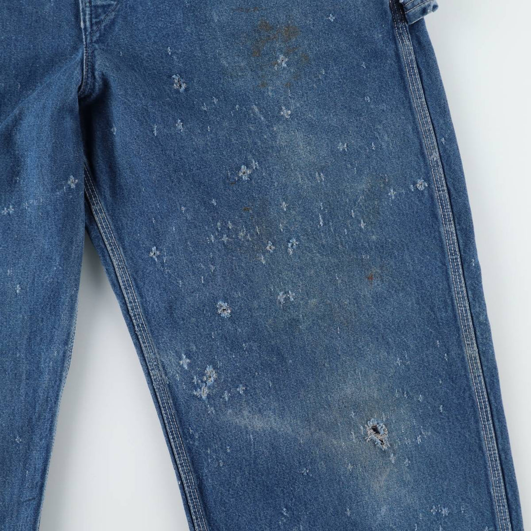 Carhartt denim overalls for men, equivalent to w37 unclear navy blue type Vintage Second Hand