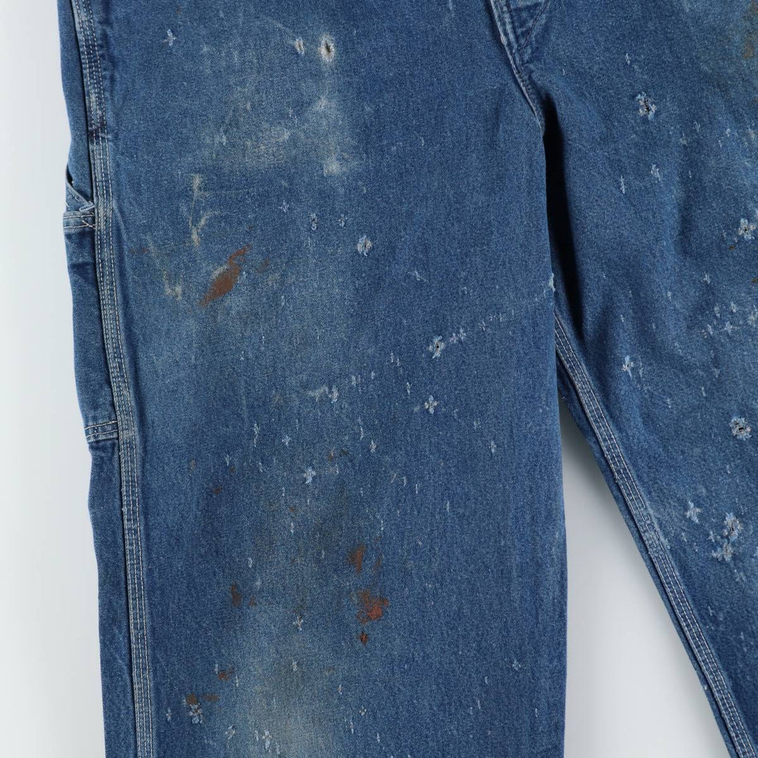 Carhartt denim overalls for men, equivalent to w37 unclear navy blue type Vintage Second Hand