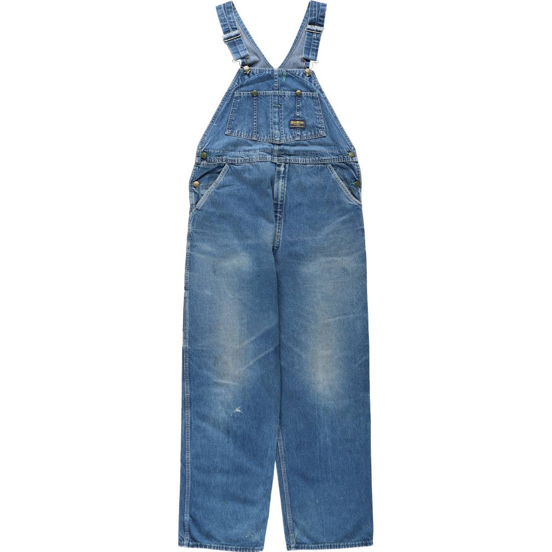 1960s-1970'S Osh Kosh denim overalls, men's size W35 (approx.), vintage. unclear blue type Vintage Second Hand