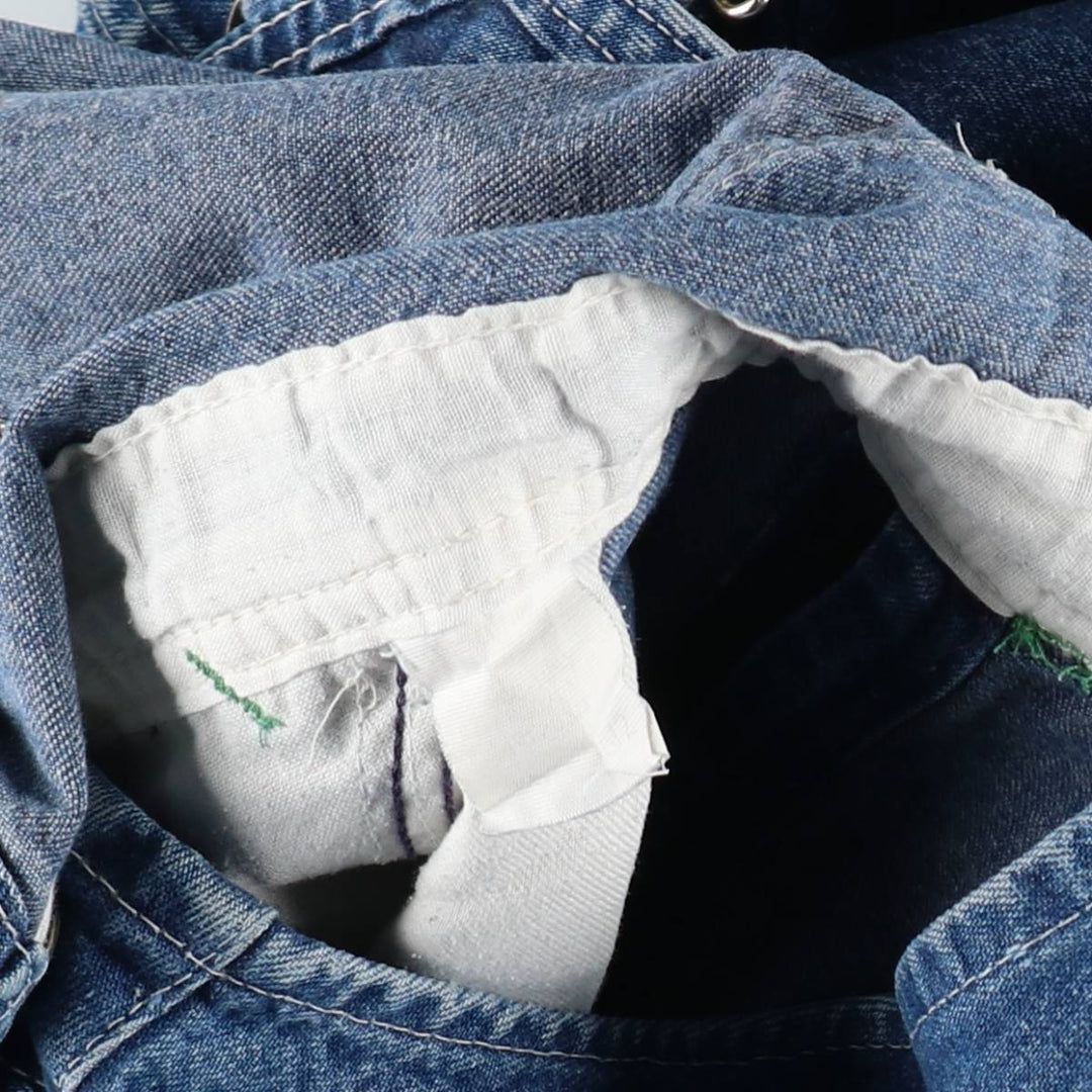 1960s-1970'S Osh Kosh denim overalls, men's size W35 (approx.), vintage. unclear blue type Vintage Second Hand