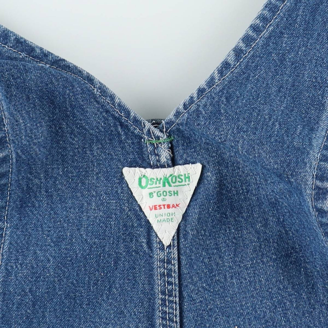 1960s-1970'S Osh Kosh denim overalls, men's size W35 (approx.), vintage. unclear blue type Vintage Second Hand
