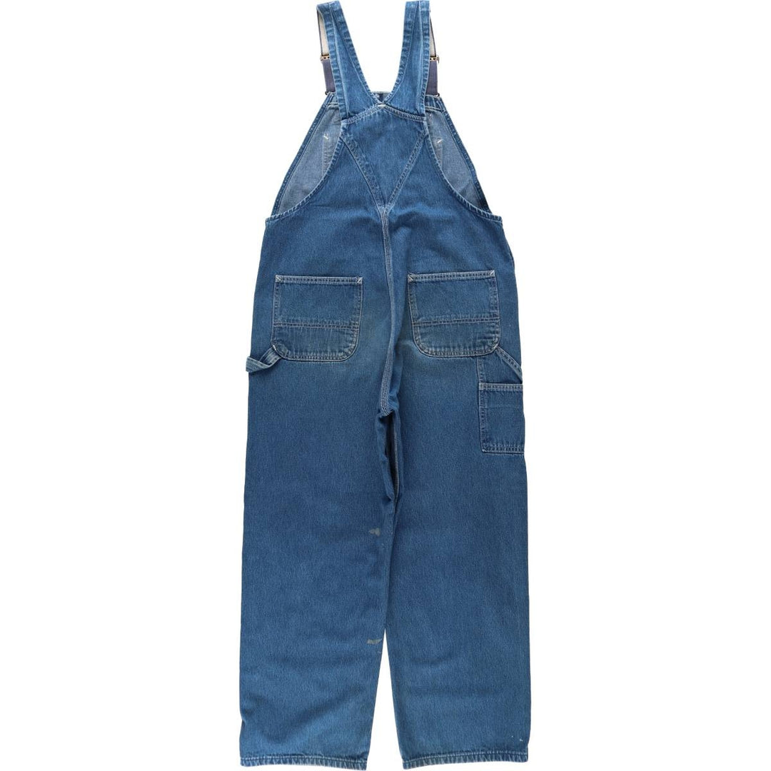 Carhartt denim overalls for men, equivalent to W38 cotton blue type Vintage Second Hand
