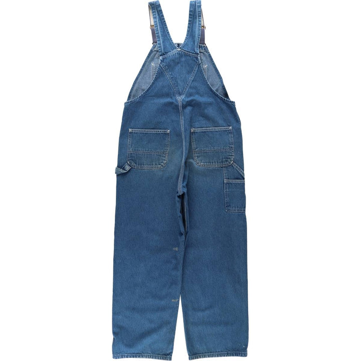 Carhartt denim overalls for men, equivalent to W38 cotton blue type Vintage Second Hand