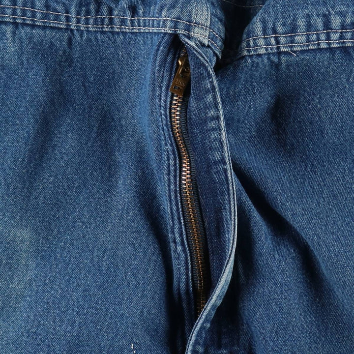 Carhartt denim overalls for men, equivalent to W38 cotton blue type Vintage Second Hand