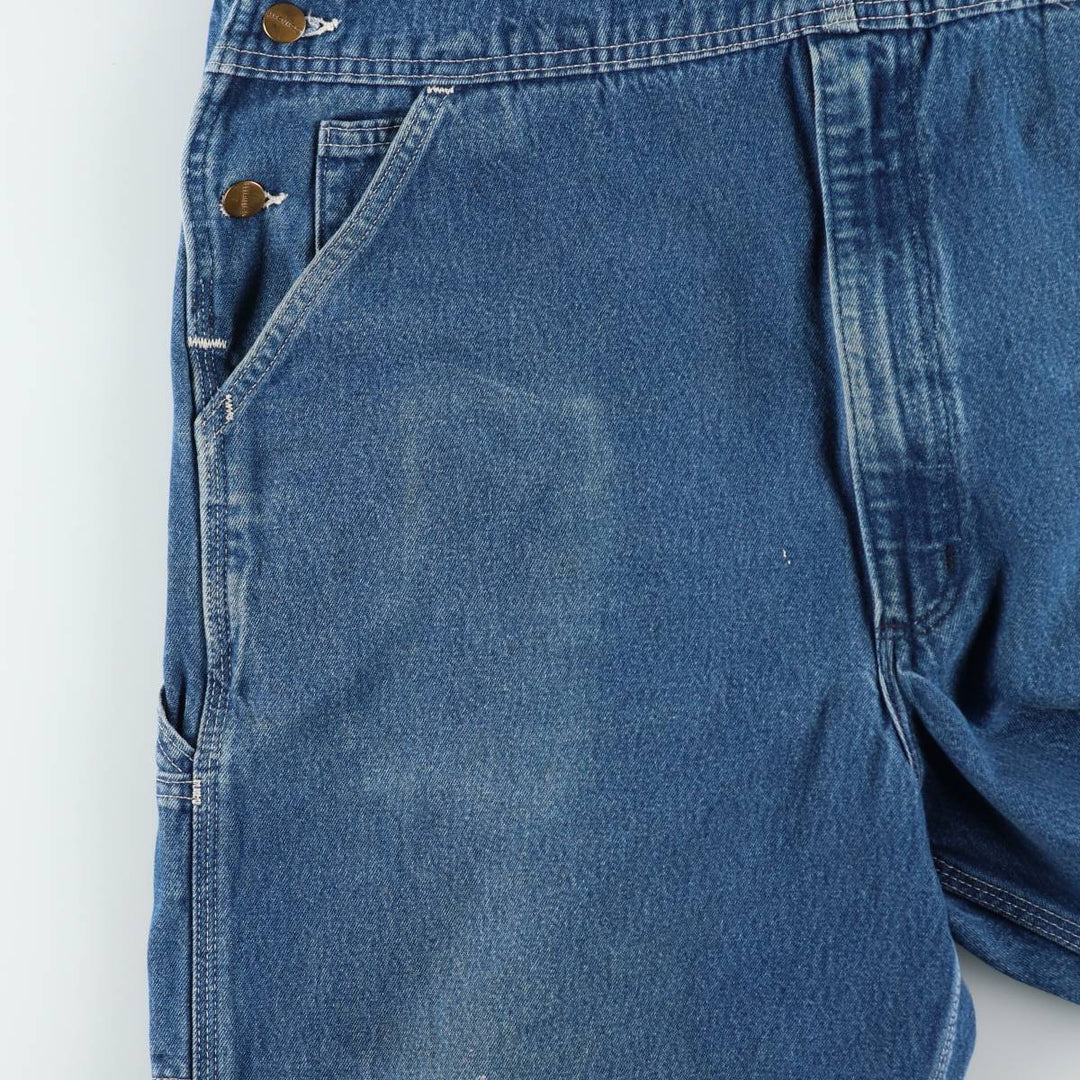 Carhartt denim overalls for men, equivalent to W38 cotton blue type Vintage Second Hand