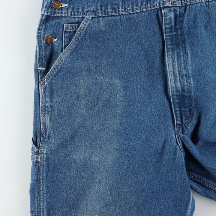 Carhartt denim overalls for men, equivalent to W38 cotton blue type Vintage Second Hand