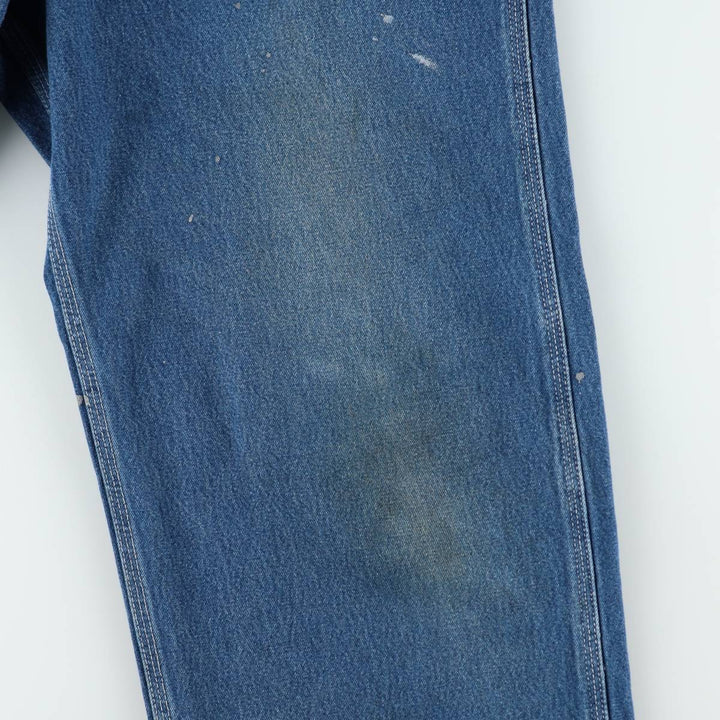 Carhartt denim overalls for men, equivalent to W38 cotton blue type Vintage Second Hand