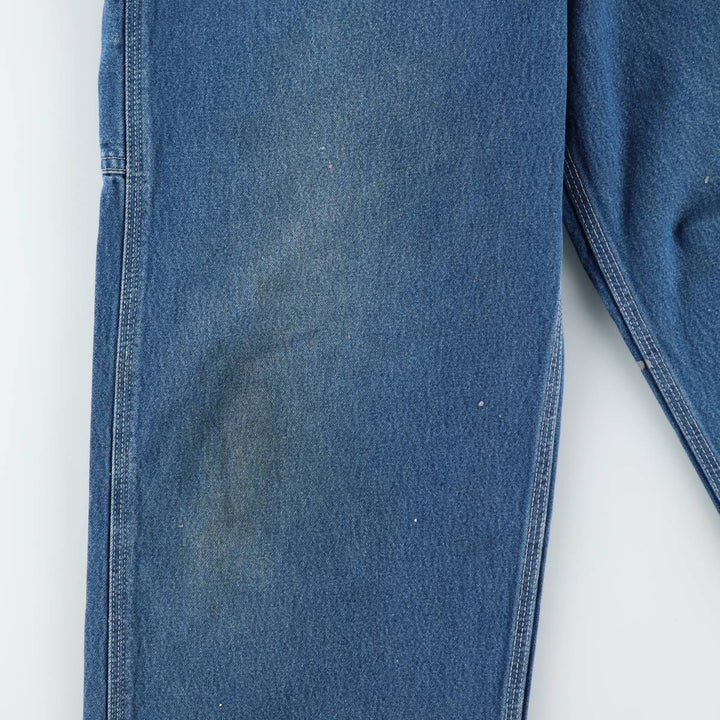Carhartt denim overalls for men, equivalent to W38 cotton blue type Vintage Second Hand