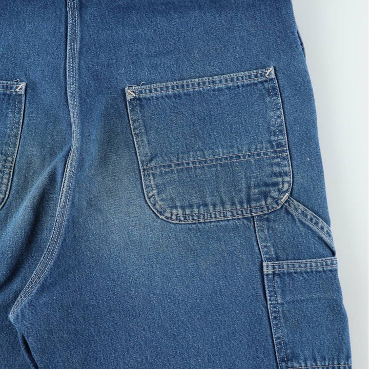 Carhartt denim overalls for men, equivalent to W38 cotton blue type Vintage Second Hand