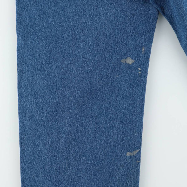 Carhartt denim overalls for men, equivalent to W38 cotton blue type Vintage Second Hand
