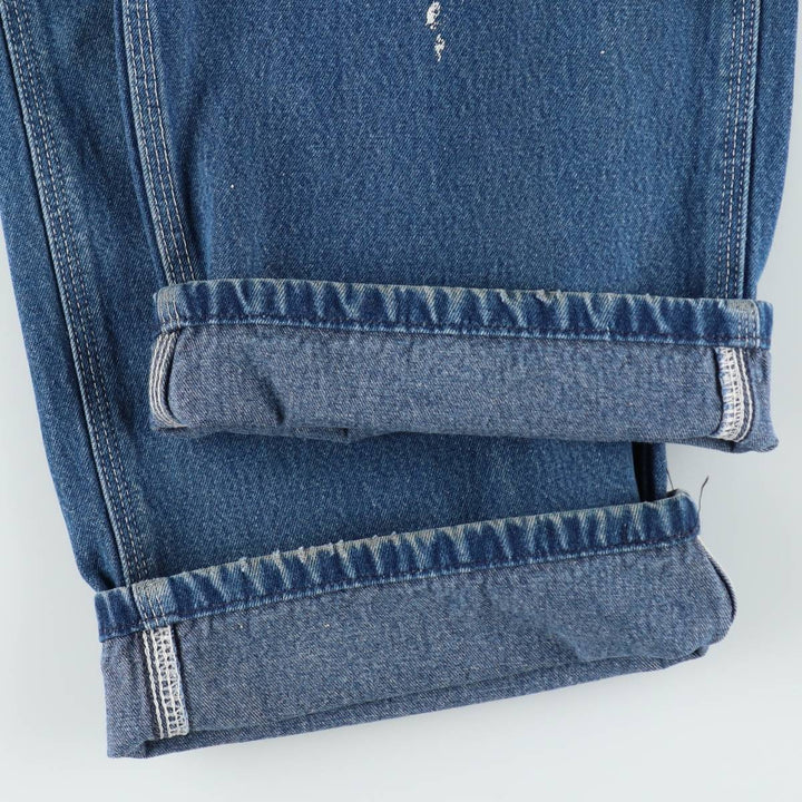 Carhartt denim overalls for men, equivalent to W38 cotton blue type Vintage Second Hand