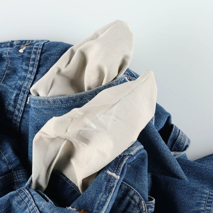 Carhartt denim overalls for men, equivalent to W38 cotton blue type Vintage Second Hand