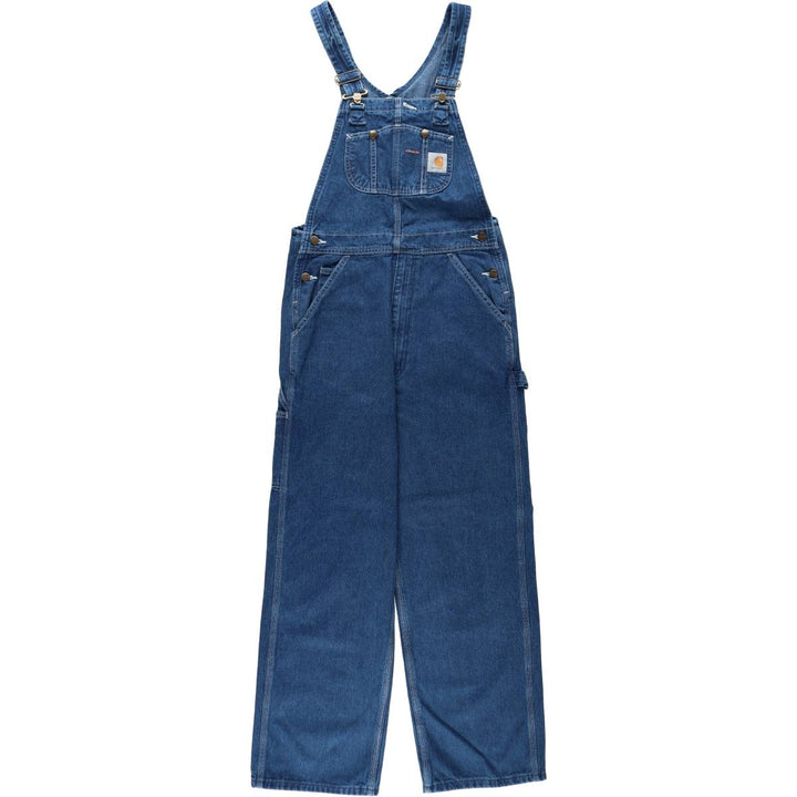 Carhartt Men's Denim Overalls (W30 equivalent) cotton navy blue type Vintage Second Hand