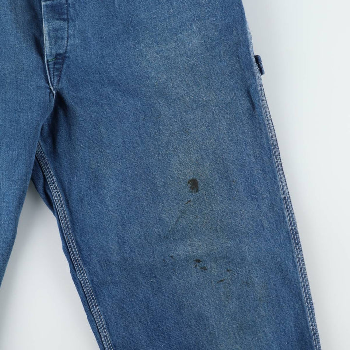 60s-70'S Osh Kosh denim overalls, men's size W36 (approx.) unclear blue type Vintage Second Hand
