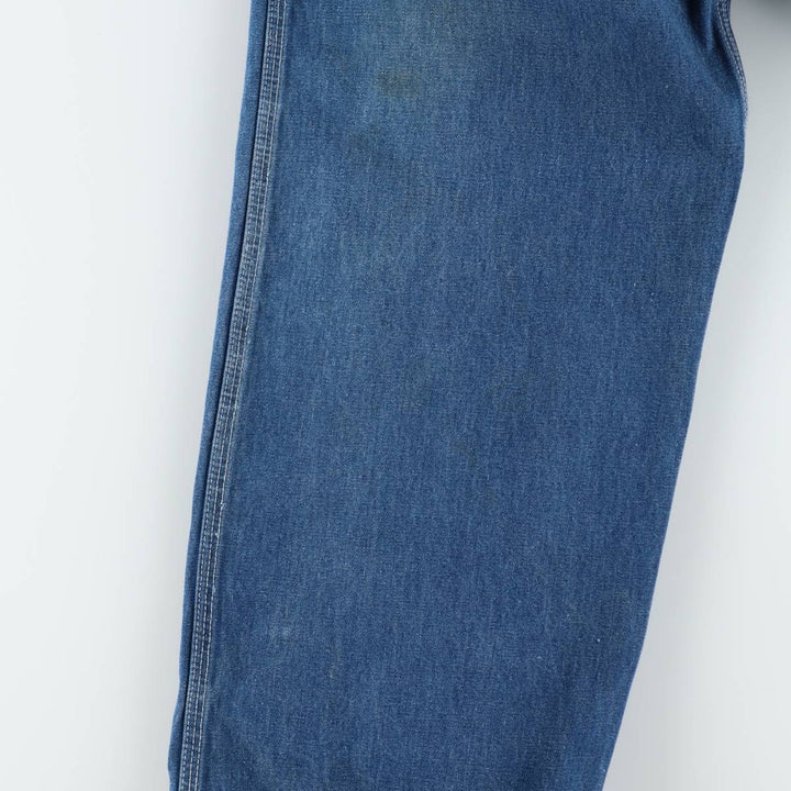 60s-70'S Osh Kosh denim overalls, men's size W36 (approx.) unclear blue type Vintage Second Hand