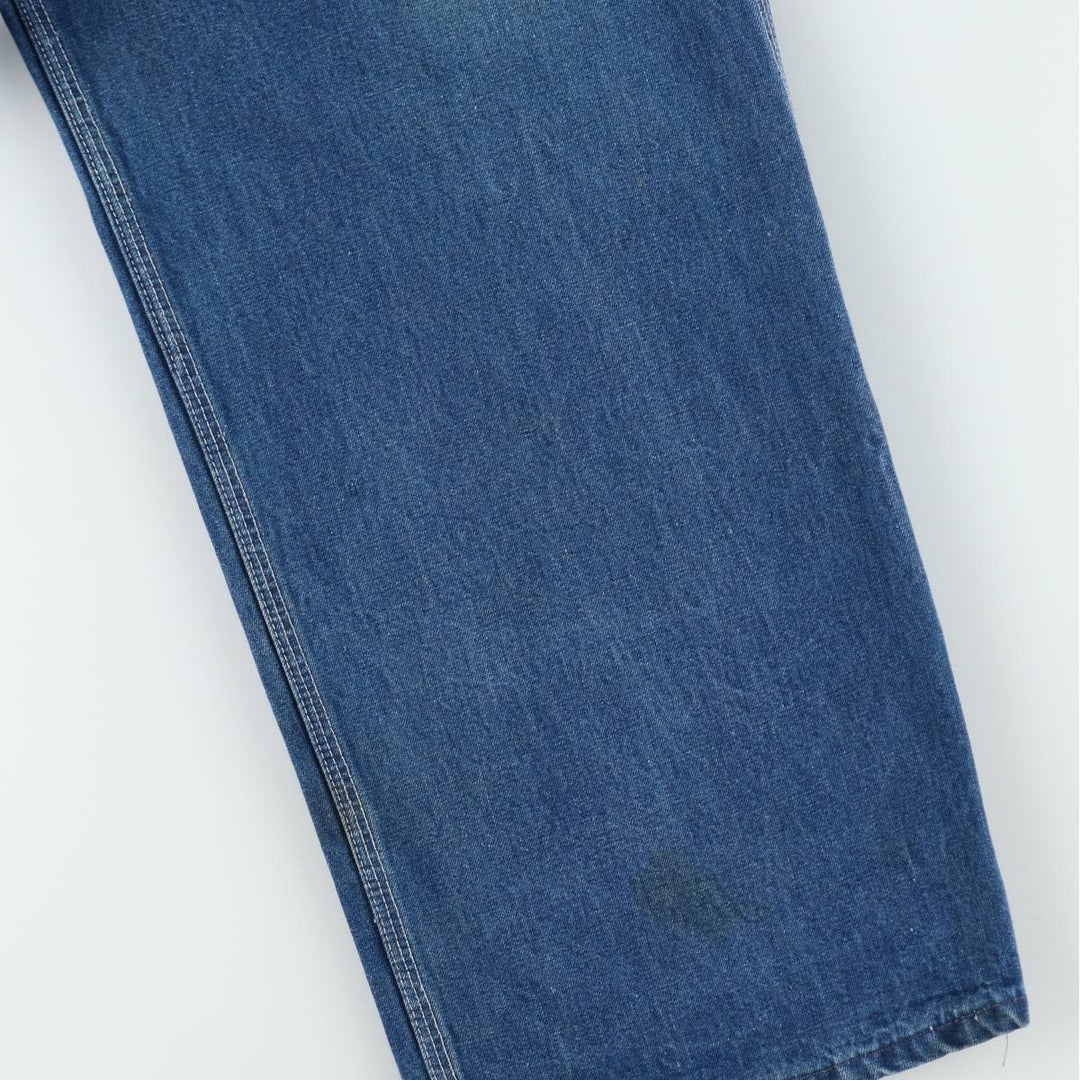 60s-70'S Osh Kosh denim overalls, men's size W36 (approx.) unclear blue type Vintage Second Hand