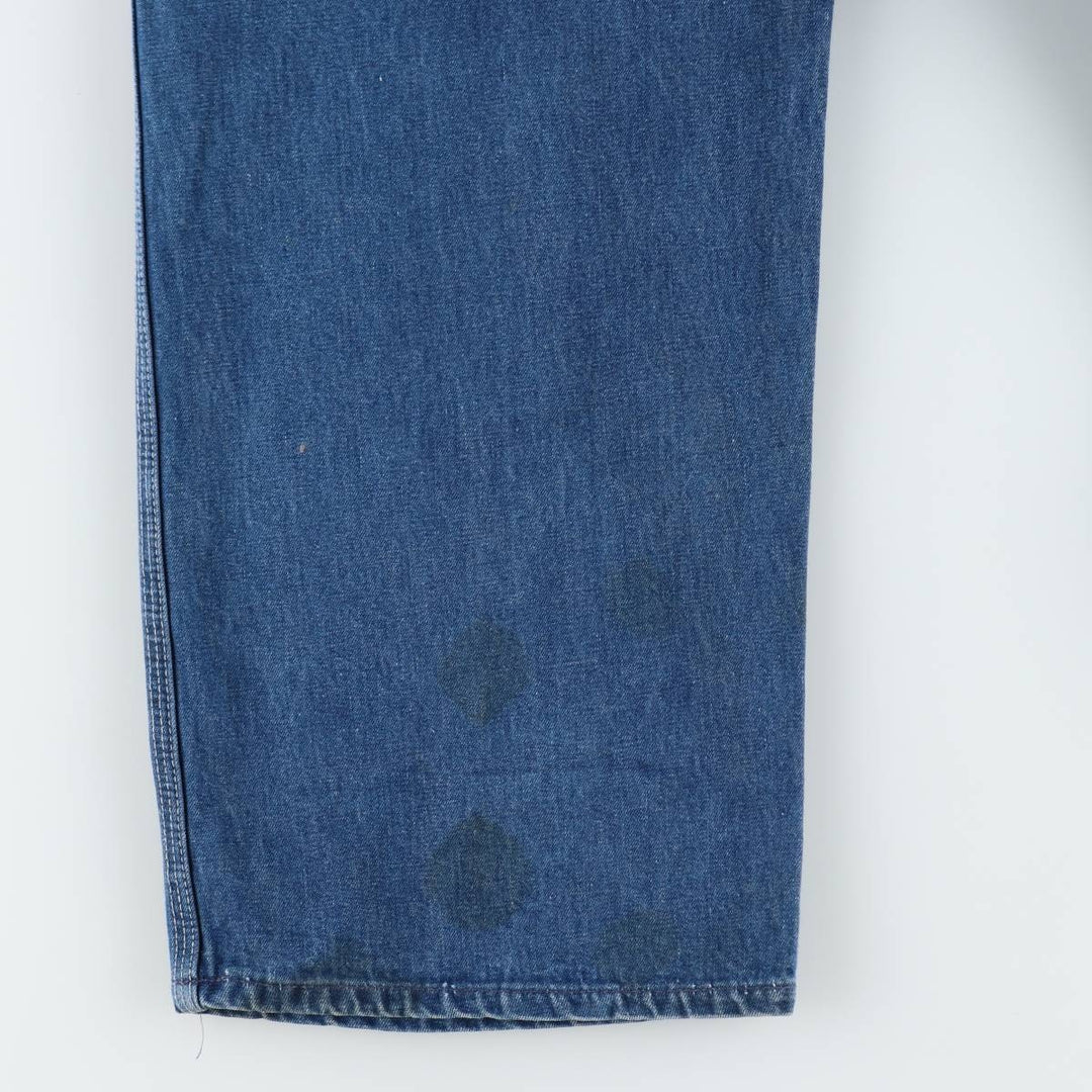 60s-70'S Osh Kosh denim overalls, men's size W36 (approx.) unclear blue type Vintage Second Hand