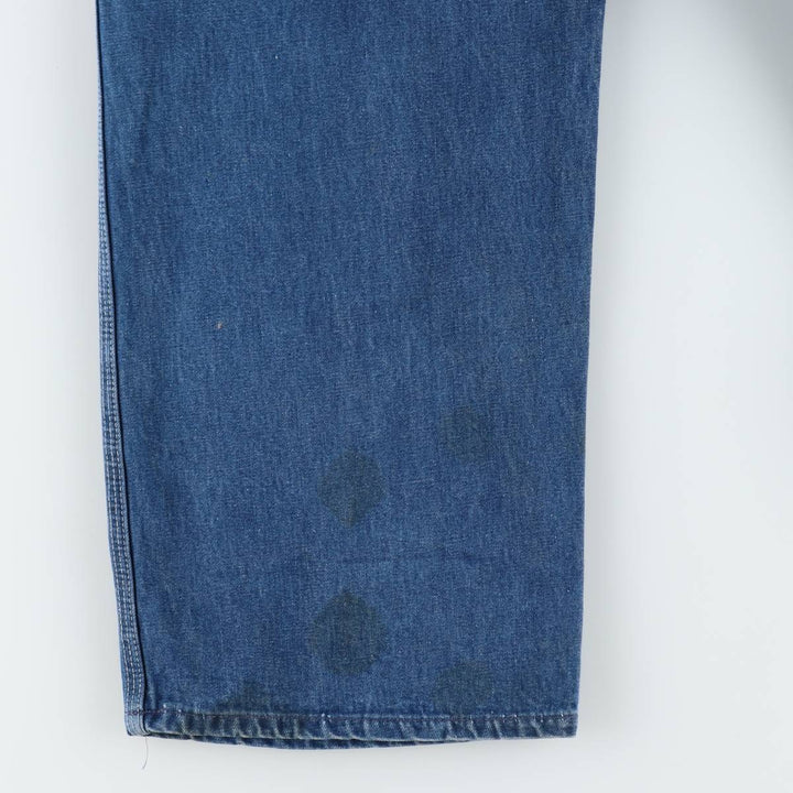 60s-70'S Osh Kosh denim overalls, men's size W36 (approx.) unclear blue type Vintage Second Hand