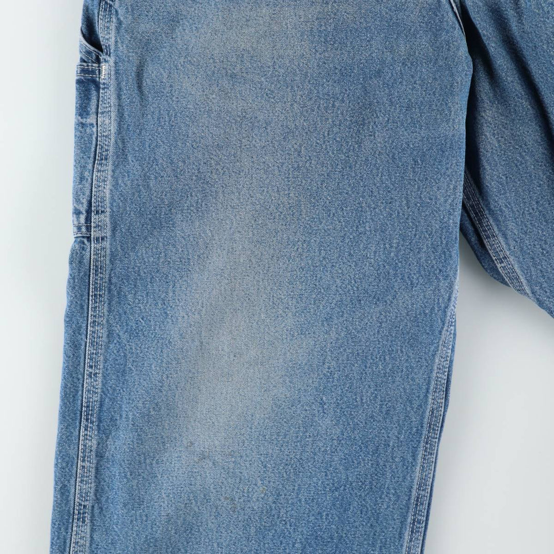 Carhartt denim overalls for men, equivalent to w36 cotton Blue type light blue Vintage Second Hand
