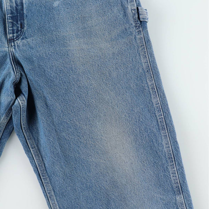 Carhartt denim overalls for men, equivalent to w36 cotton Blue type light blue Vintage Second Hand
