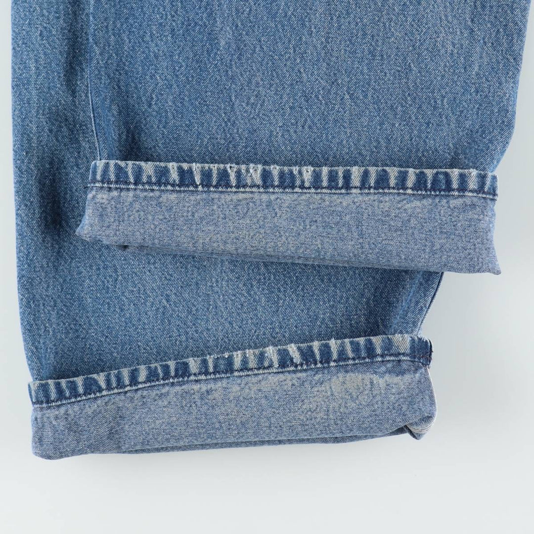Carhartt denim overalls for men, equivalent to w36 cotton Blue type light blue Vintage Second Hand